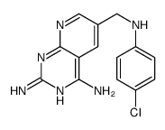 6-[(4-chloroanilino)methyl]pyrido[2,3-d]pyrimidine-2,4-diamine Structure
