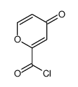 4H-Pyran-2-carbonyl chloride, 4-oxo- (9CI)结构式