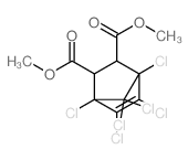 Bicyclo[2.2.1]hept-5-ene-2,3-dicarboxylicacid, 1,4,5,6,7,7-hexachloro-, 2,3-dimethyl ester structure