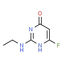 4(1H)-Pyrimidinone,2-(ethylamino)-6-fluoro-(9CI) structure
