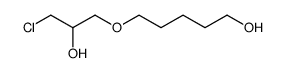 5-(3-Chloro-2-hydroxypropoxy)-1-pentanol Structure