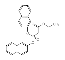Ethyl 2-[bis(2-naphthalenyloxy)phosphinyl]acetate结构式