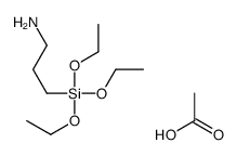 acetic acid,3-triethoxysilylpropan-1-amine结构式