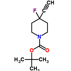 1-Boc-4-ethynyl-4-fluoropiperidine结构式