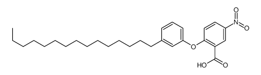 5-nitro-2-(3-pentadecylphenoxy)benzoic acid Structure