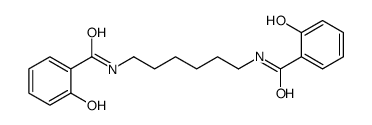 2-hydroxy-N-[6-[(2-hydroxybenzoyl)amino]hexyl]benzamide结构式