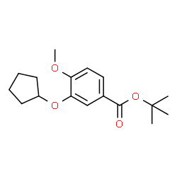 TERT-BUTYL 3-(CYCLOPENTYLOXY)-4-METHOXYBENZOATE Structure