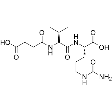 Acid-propionylamino-Val-Cit-OH structure