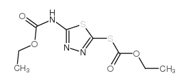 S-[5-[(ethoxycarbonyl)amino]-1,3,4-thiadiazol-2-yl] O-ethyl thiocarbonate Structure