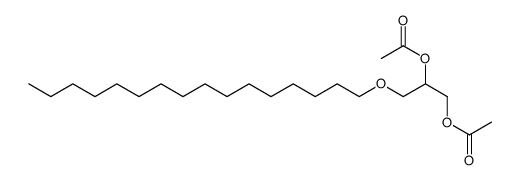 1,2-Propanediol, 3-(hexadecyloxy)-, diacetate Structure