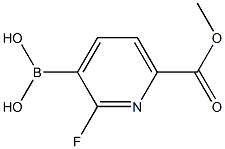 2-Fluoro-6-(methoxycarbonyl)pyridine-3-boronic acid structure