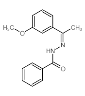Benzoic acid,2-[1-(3-methoxyphenyl)ethylidene]hydrazide结构式