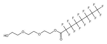 2-(2-(2-hydroxyethoxy)ethoxy)ethyl 2,2,3,3,4,4,5,5,6,6,7,7,8,8,8-pentadecafluorooctanoate结构式