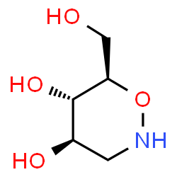 2H-1,2-Oxazine-4,5-diol, tetrahydro-6-(hydroxymethyl)-, (4R,5S,6R)-rel- (9CI) structure