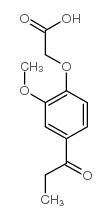 2-(2-methoxy-4-propanoylphenoxy)acetic acid结构式