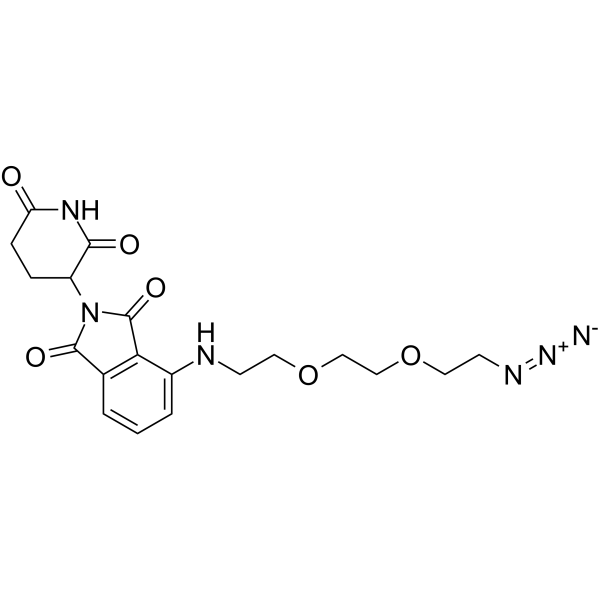 Pomalidomide 4'-PEG2-azide structure