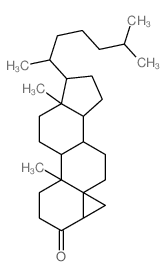 4a,6a-dimethyl-7-(6-methylheptan-2-yl)hexadecahydro-2h-cyclopenta[a]cyclopropa[j]phenanthren-2-one Structure