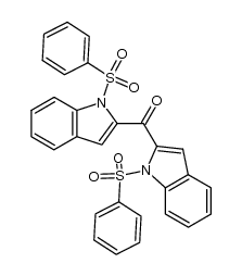 bis(1-phenylsulfonyl-1H-2-indolyl)methanone Structure