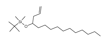 4-tert-butyldimethylsilyloxypentadec-1-ene结构式