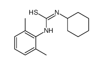 1-cyclohexyl-3-(2,6-dimethylphenyl)thiourea结构式