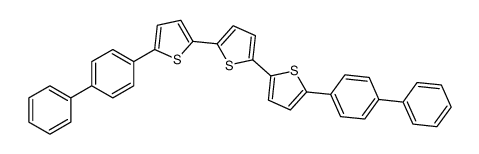 2,5-bis[5-(4-phenylphenyl)thiophen-2-yl]thiophene Structure