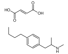 (E)-but-2-enedioic acid,1-(4-butylphenyl)-N-methylpropan-2-amine Structure