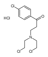 3-[bis(2-chloroethyl)amino]-1-(4-chlorophenyl)propan-1-one,hydrochloride Structure