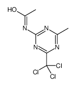 N-[4-methyl-6-(trichloromethyl)-1,3,5-triazin-2-yl]acetamide结构式