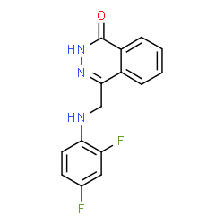 4-[(2,4-DIFLUOROANILINO)METHYL]-1(2H)-PHTHALAZINONE structure