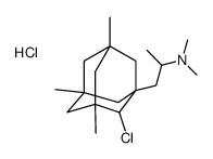 1-(2-chloro-3,5,7-trimethyl-1-adamantyl)-N,N-dimethylpropan-2-amine,hydrochloride结构式