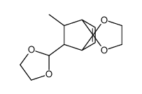 3'-(1,3-dioxolan-2-yl)-2'-methylspiro[1,3-dioxolane-2,7'-bicyclo[2.2.1]hept-5-ene] Structure