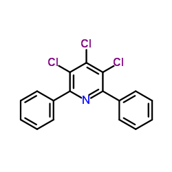 3,4,5-Trichloro-2,6-diphenylpyridine Structure