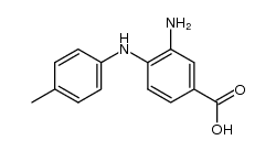 3-amino-4-p-toluidino-benzoic acid Structure