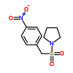 1-[(4-Nitrobenzyl)sulfonyl]pyrrolidine structure