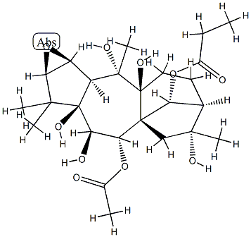 (14R)-2β,3β-Epoxygrayanotoxane-5,6β,7α,9,10,14,16-heptaol 7-acetate 14-propionate picture