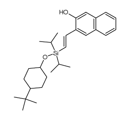 (E)-3-(2-(((4-(tert-butyl)cyclohexyl)oxy)diisopropylsilyl)vinyl)naphthalen-2-ol结构式