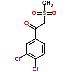 1-(3,4-DICHLOROPHENYL)-2-(METHYLSULFONYL)-1-ETHANONE Structure
