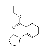 ethyl 2-(1-pyrrolidinyl) 2-cyclohexenecarboxylate Structure