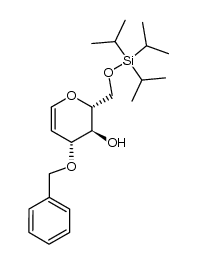 3-O-benzyl-6-O-triisopropylsilyl-D-glucal Structure