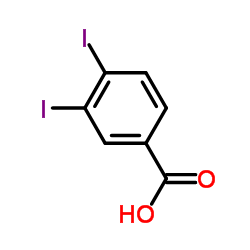 3,4-二碘苯甲酸结构式