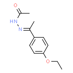 Acetic acid, [1-(4-ethoxyphenyl)ethylidene]hydrazide (9CI) structure