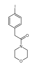 2-(4-iodophenyl)-1-morpholin-4-ylethanone结构式