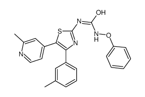 1-[4-(3-methylphenyl)-5-(2-methylpyridin-4-yl)-1,3-thiazol-2-yl]-3-phenoxyurea Structure