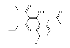 ethyl [(2-acetoxy-5-chlorophenyl)hydroxymethylidene]ethoxycarbonylacetate Structure
