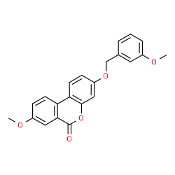 8-methoxy-3-[(3-methoxyphenyl)methoxy]benzo[c]chromen-6-one结构式