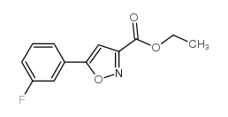 ethyl-5(3-fluorophenyl)-isoxazole-3-carboxylate Structure