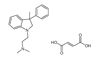 dimethyl-[2-(3-methyl-3-phenyl-2H-indol-1-yl)ethyl]azanium,(Z)-4-hydroxy-4-oxobut-2-enoate结构式