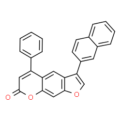 3-naphthalen-2-yl-5-phenylfuro[3,2-g]chromen-7-one Structure