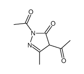 2,4-DIACETYL-5-METHYL-2,4-DIHYDRO-3H-PYRAZOL-3-ONE结构式