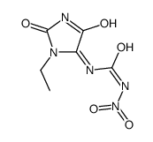 1-(3-ethyl-2,5-dioxoimidazolidin-4-ylidene)-3-nitrourea Structure